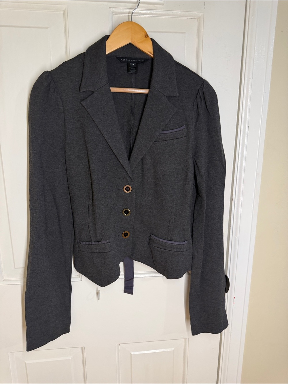 Marc by Marc Jacobs Charcoal Gray Tailored Blazer